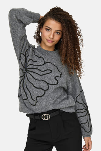 Pull col O gris - JDY