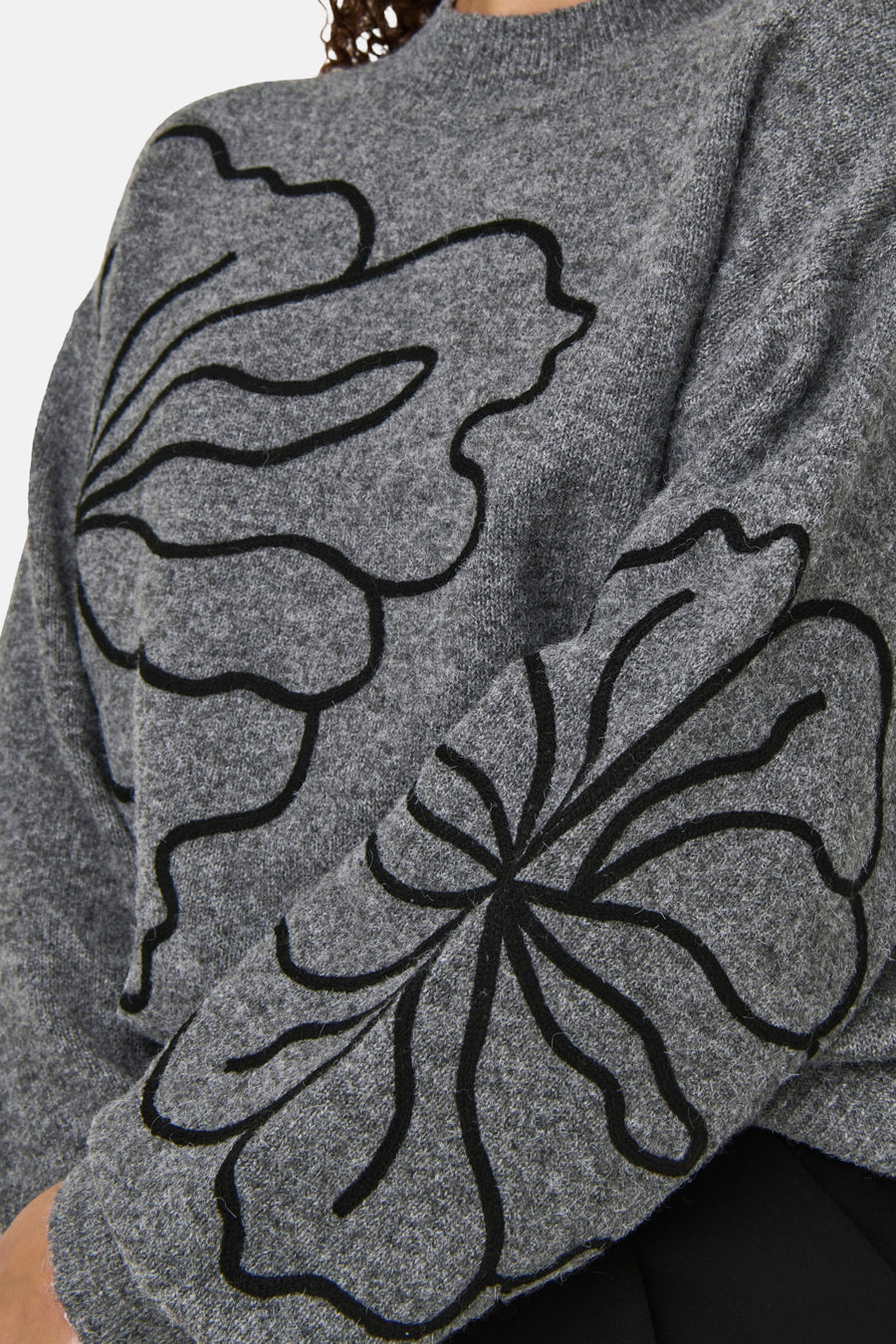 Pull col O gris - JDY