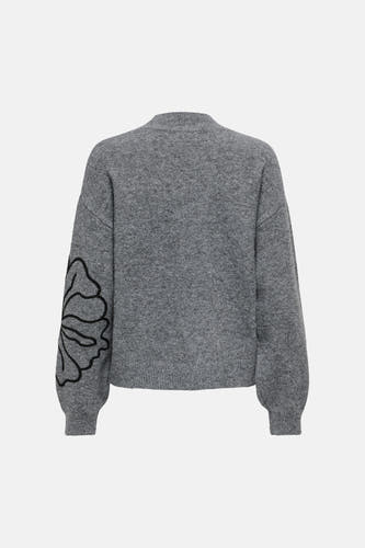 Pull col O gris - JDY