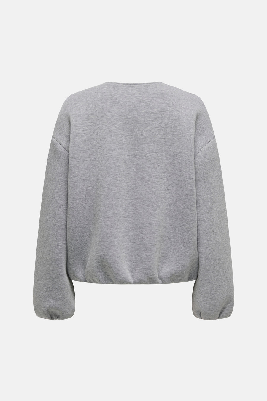 Veste grise ONLY®, couleur unie et manches longues.