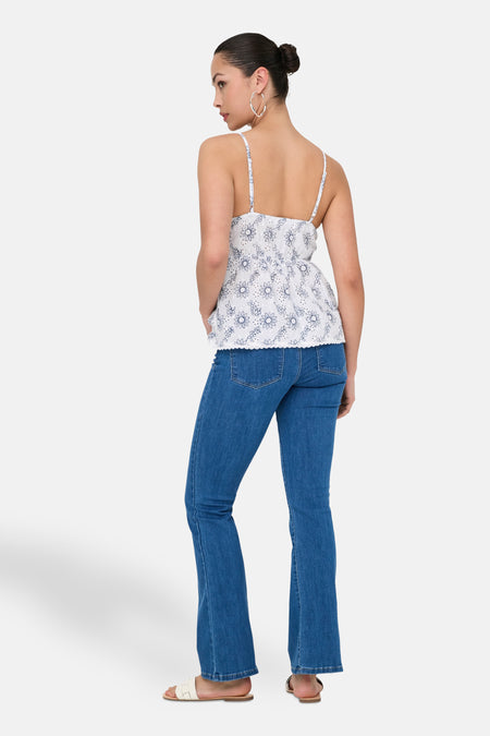 ONLANJA LIFE STRAP V-NECK SINGLET WVN