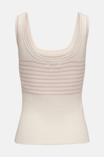 JDYNANNA S/L SQUARE NECK STRIPE TOP KNT