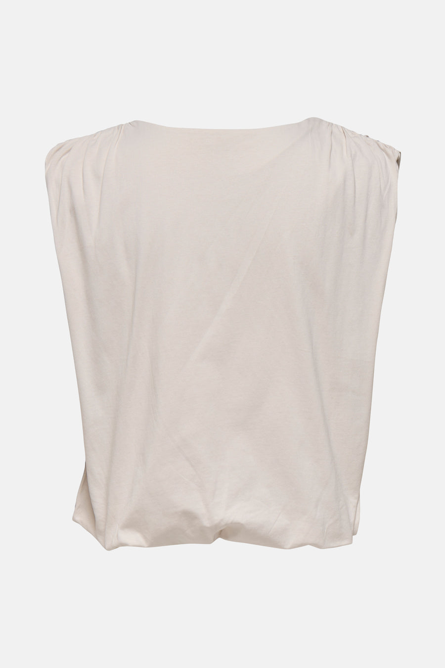 T-shirt blanc JDY à manches courtes et épaules structurées, couleur unie.