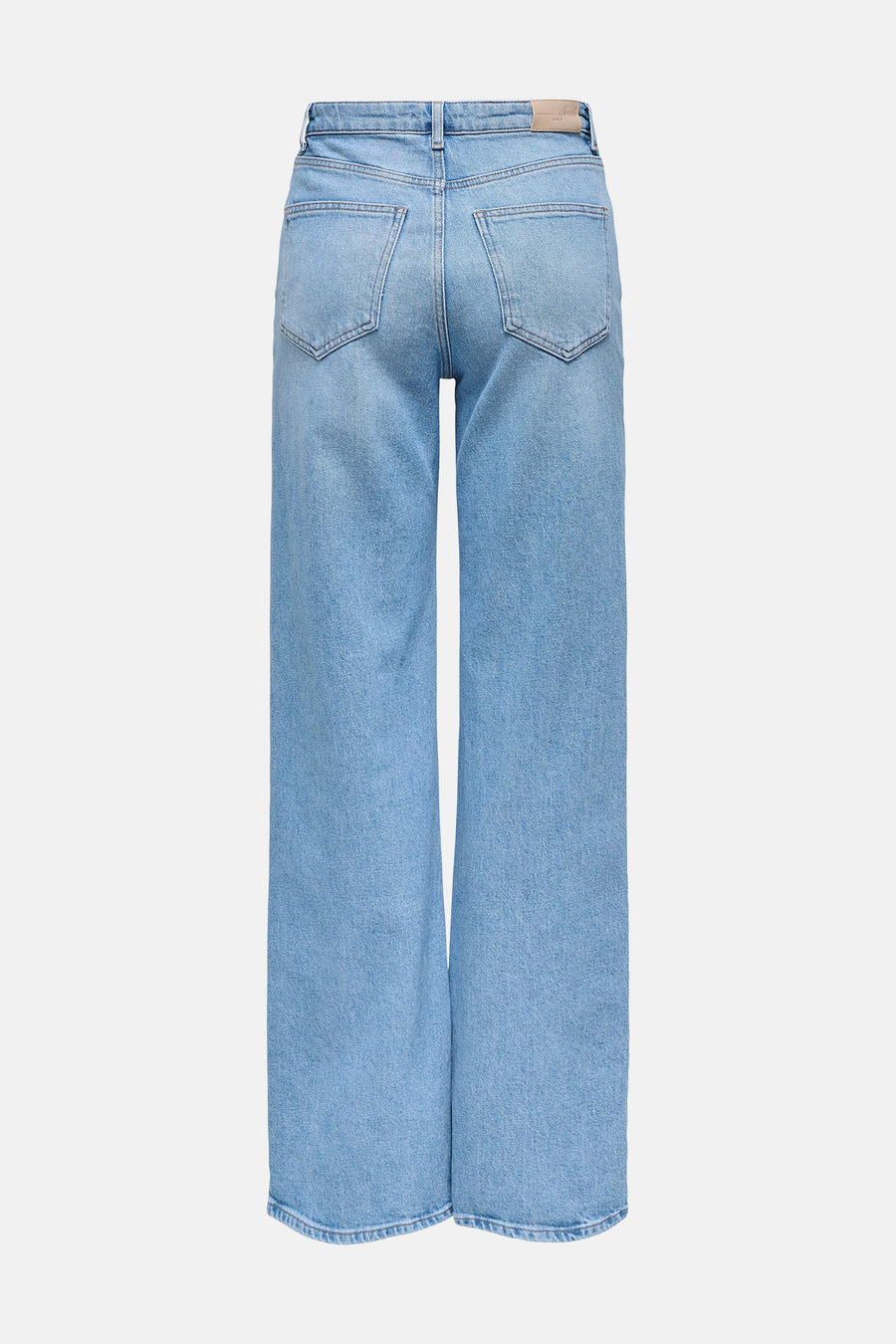 Jean en denim bleu clair large ONLY, avec poches arrière et passants de ceinture.