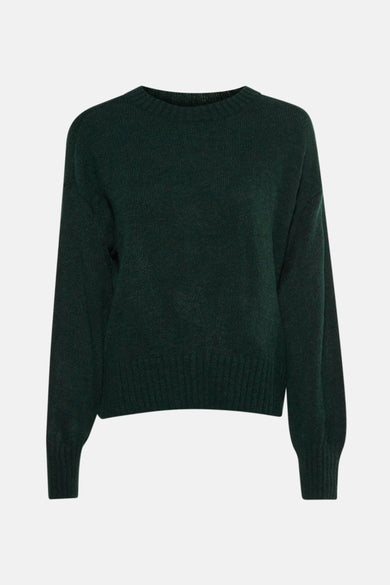 T-shirt vert avec col rond de ONLY, en tissu tricoté.