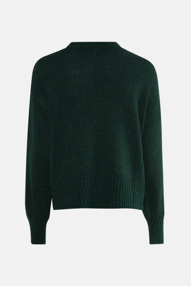Groene trui met ronde hals van ONLY, in een gebreide textuur.
