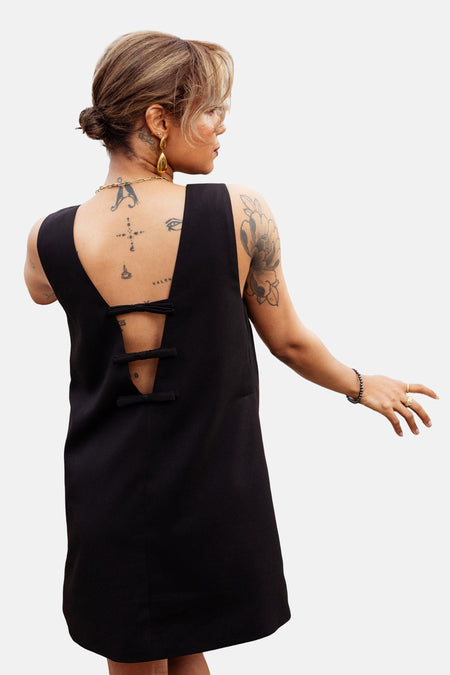 ONLADORA S/L BOW SHORT DRESS TLR