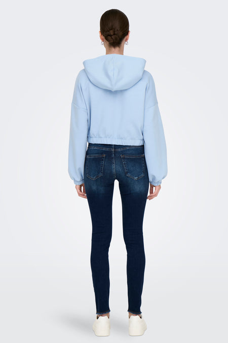 ONLSCARLETT LS ELASTIC ZIP HOOD SWT NOOS