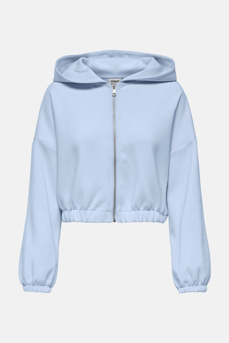 ONLSCARLETT LS ELASTIC ZIP HOOD SWT NOOS