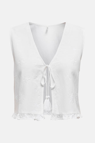 ONLJAKIRI LINEN S/L EMB VEST PTM - ONLY®