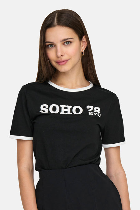 ONLNINA LIFE S/S CONTRAST TOP BOX JRS