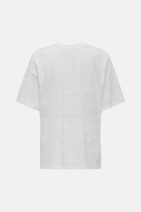 T-shirt gris à manches courtes de ONLY, avec un design uni.