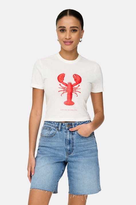 ONLKELLY LIFE S/S SHORT PRINT TOP BOXJRS