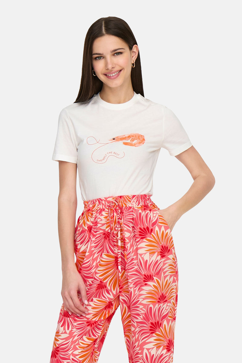 ONLKELLY LIFE S/S SHORT PRINT TOP BOXJRS