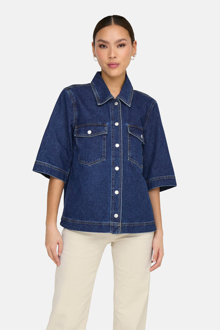 ONLBELLE S/S SHIRT DNM GUA NOOS