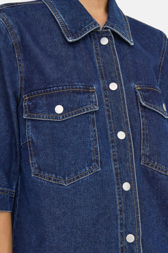 Chemise à manches courtes - dark blue denim - ONLY®