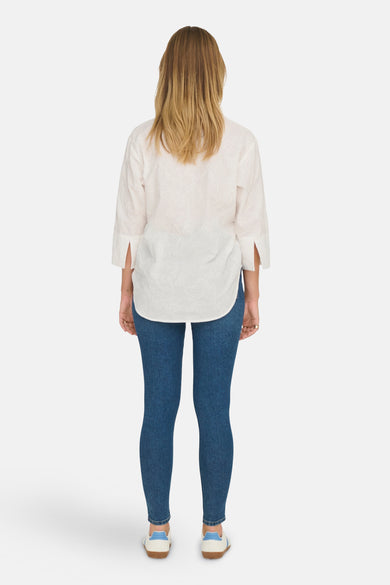 Chemise à manches longues - blanc