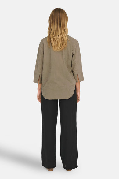 Chemise à manches longues - brun