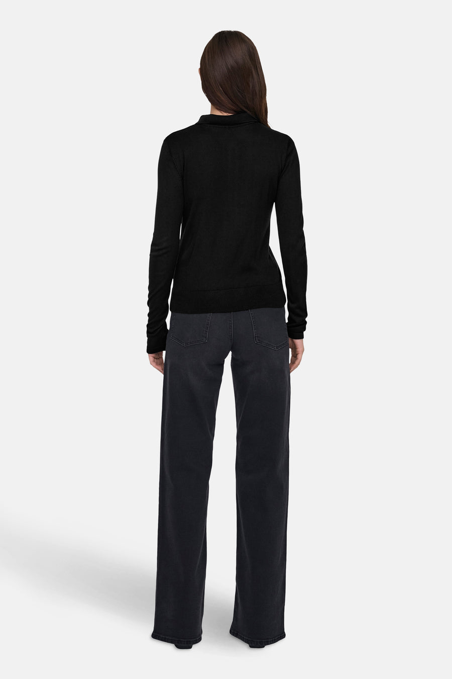 Polo à manches longues - noir - ONLY®