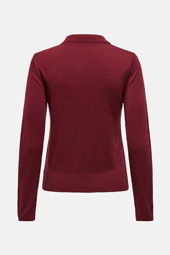 Polo à manches longues - rouge - ONLY®