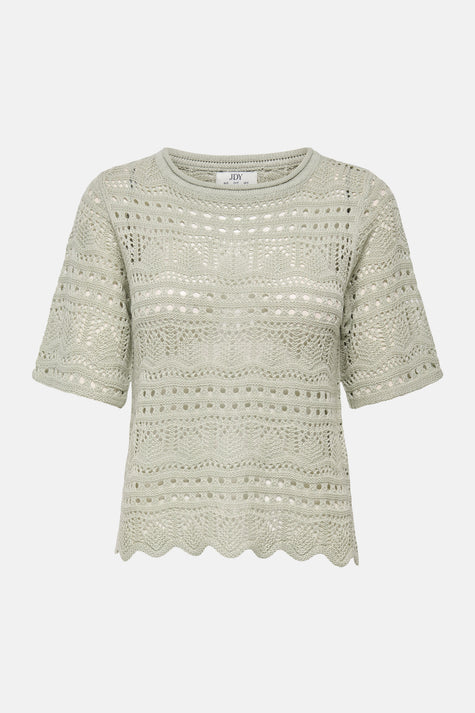 Pull à col rond - vert