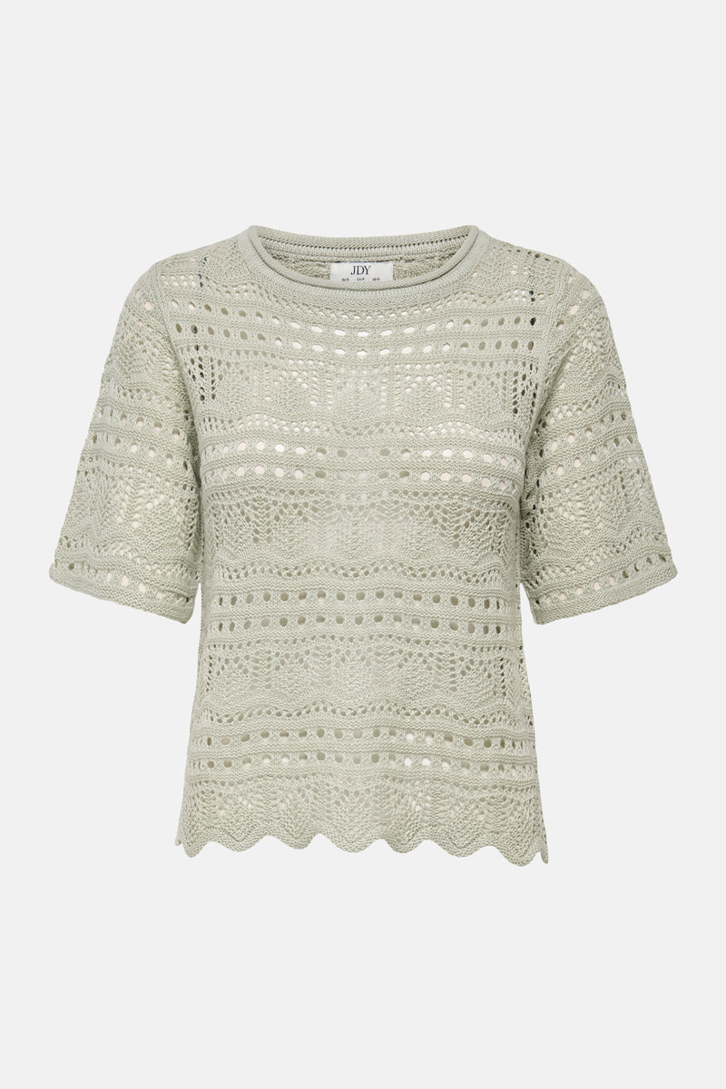 Pull à col rond - vert