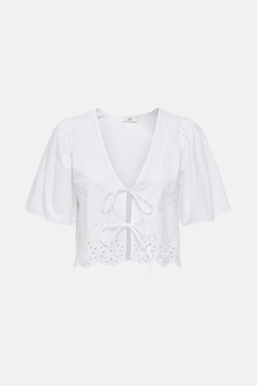 JDYALICE S/S TIE TOP WVN