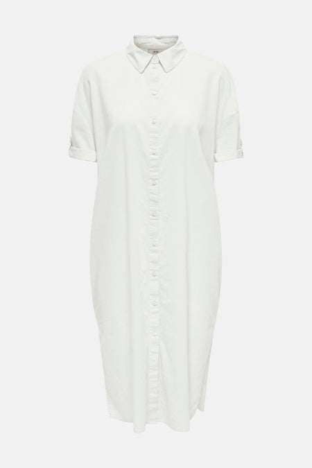 JDYMILA 2/4 LINEN MIDI DRESS WVN