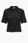 JDYELLIS S/S COLLAR PULLOVER KNT