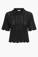 JDYELLIS S/S COLLAR PULLOVER KNT