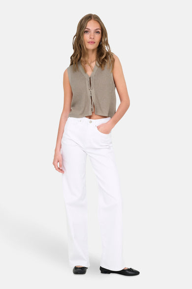 ONLELNORA LIFE SL V-NECK VEST KNT