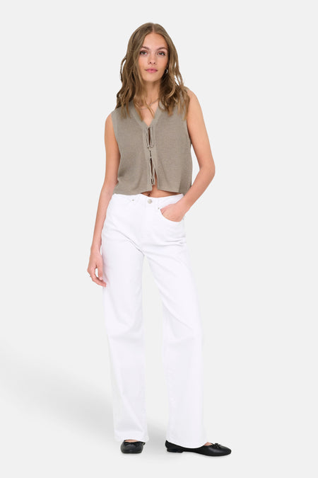 ONLELNORA LIFE SL V-NECK VEST KNT