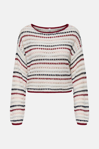 ONLGEENA LS SHORT STRIPE BOATNECK CC KNT