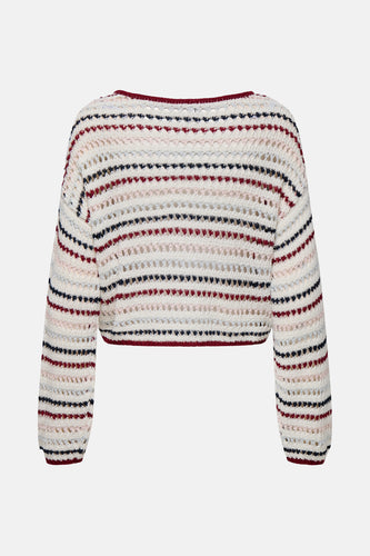 ONLGEENA LS SHORT STRIPE BOATNECK CC KNT