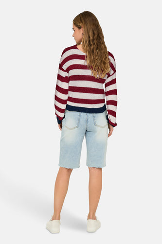 Pull à col en V - multicolore - ONLY®