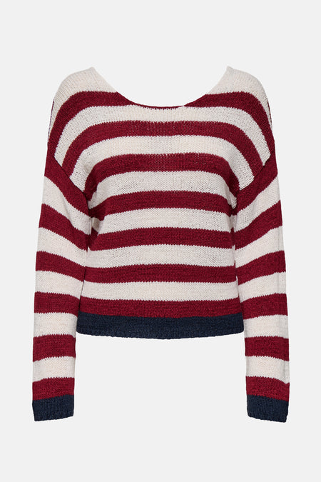 ONLGEENA 7/8 REVERSE V-NECK CC KNT