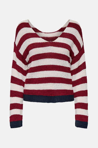 Pull à col en V - multicolore - ONLY®