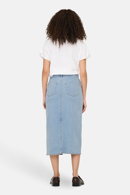 Long shortau denim de JDY, vu vu der ar ar avec avec des des et et et une.