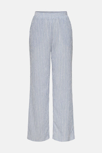 Pantalon large à rayures bleu et blanc de JDY avec taille élastique, dos.