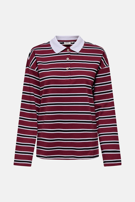 ONLLARA L/S STRIPE POLO UB SWT