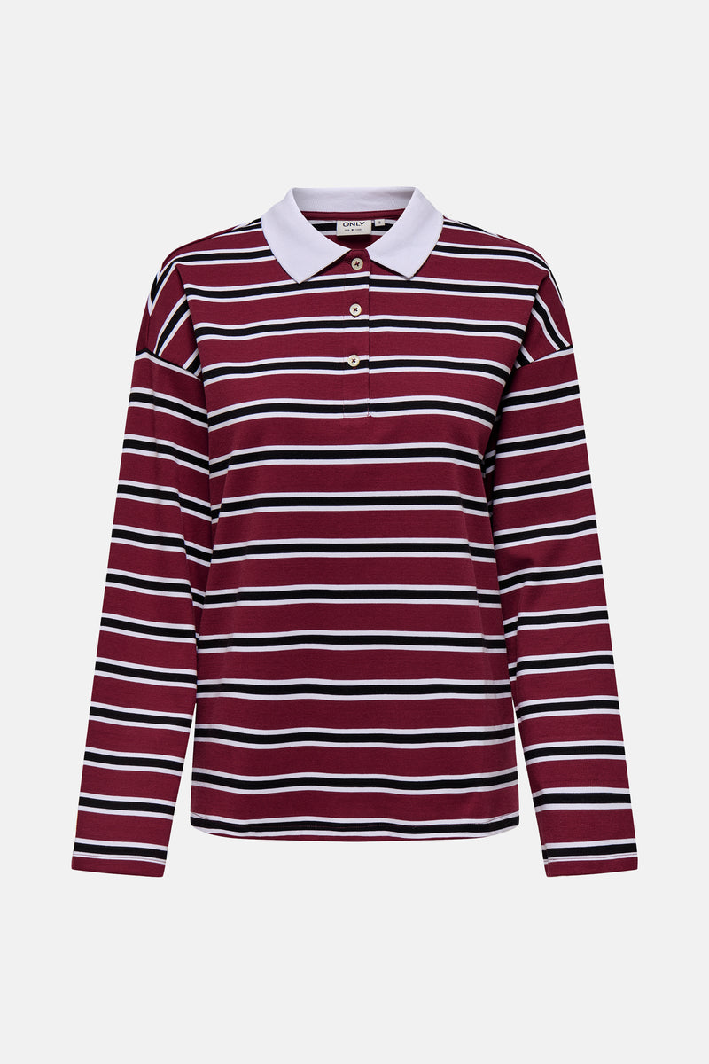 ONLLARA L/S STRIPE POLO UB SWT