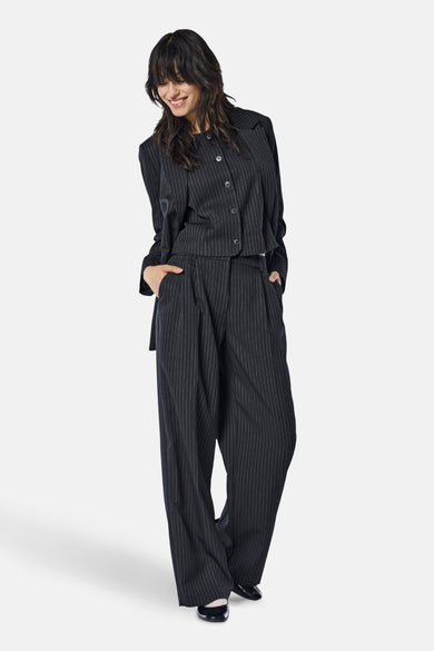 ONLREINA HW PLEAT STR PINS PANT TLR NOOS