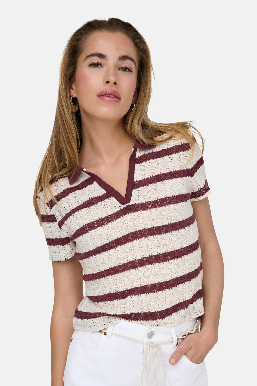 Polo à manches courtes - écru - ONLY® - 5