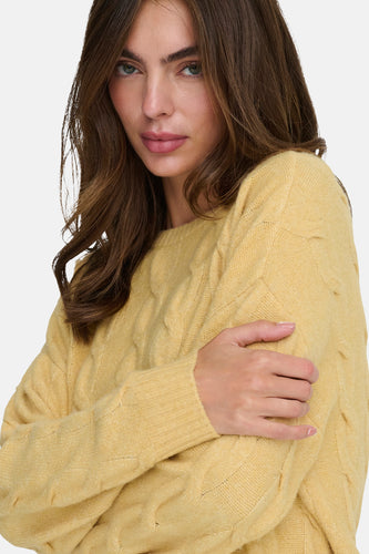 Pull à col rond - jaune - ONLY®