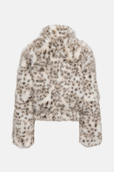 ONLJANIS LIFE FAUX FUR LEO JACKET CC OTW