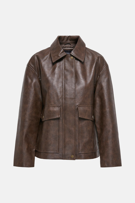 ONLJASMIN FAUX LEATHER JACKET CC OTW