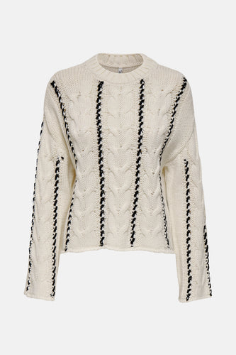 ONLTESSA LS CABEL STITCH O-NECK CC KNT