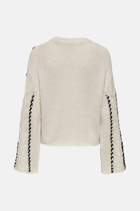 ONLTESSA LS CABEL STITCH O-NECK CC KNT