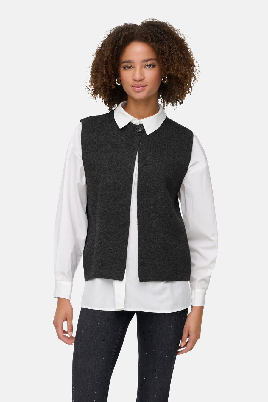 ONLANNELI LIFE SL BUTTON VEST CC KNT
