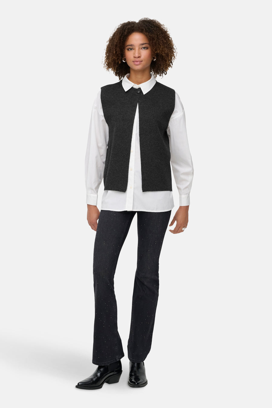 ONLANNELI LIFE SL BUTTON VEST CC KNT